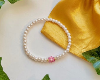 FLOWER Pearl Bracelet & Necklace