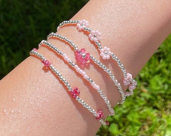 FLOWER Beaded Bracelets SET