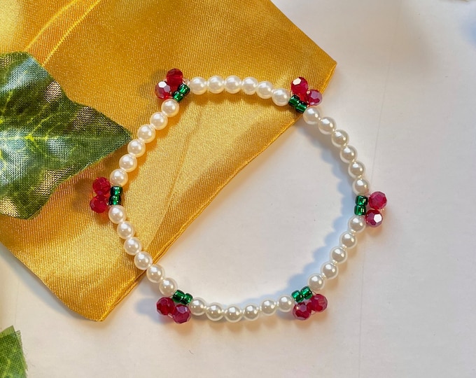 Featured listing image: CHERRY Bracelet & Necklace
