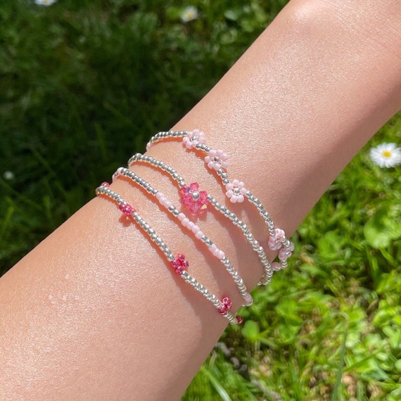 FLOWER Beaded Bracelets SET