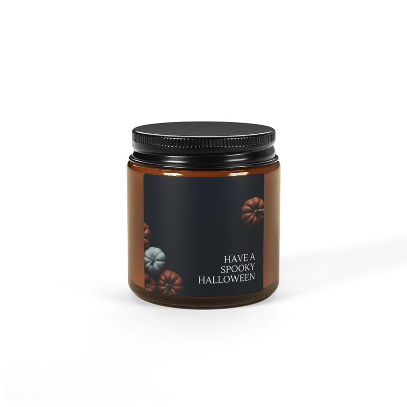 Scented Soy Candle multisize, Amber Jar Etsy