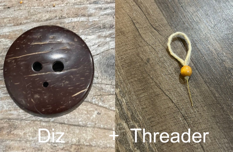 Diz shown beside diz threader.