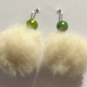 Pom Pom Earrings - Gulf Coast Sheep’s Wool