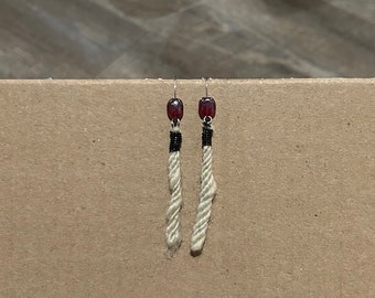 Wool Dangle Earrings - Gulf Coast Sheep’s Wool