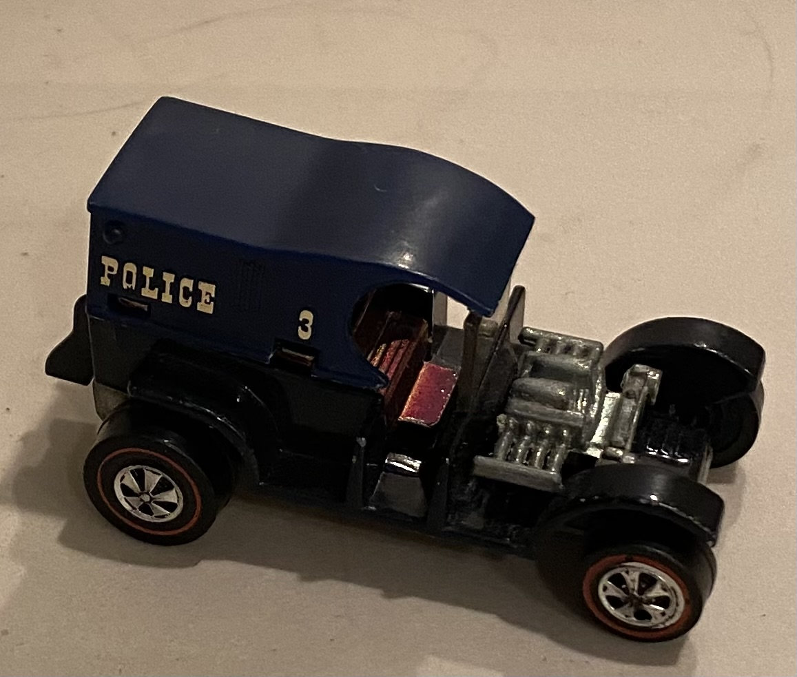 Paddy Wagon Hot Wheels Redlines 1969 Mattel, Bleu Foncé, Vintage Occasion