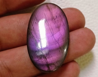 Fabelhafte lila Labradorit Edelstein Cabochon Größe: - 37x21x6 MM Oval Form Schmuck machen auffälliger Labradorit Cabochon!!