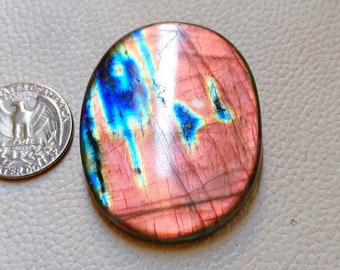 Charming ~ natürlicher lila Labradorit Cabochon, ovale Form natürlicher Labradorit Edelstein, Schmuckherstellung bester Qualität Edelstein !!!