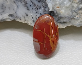 Cabujón de jaspe Noreena, cabujones de jaspe Noreena naturales, piedra de nacimiento, tamaño: 35 x 21 x 6 mm, minerales, piedra preciosa pulida a mano, bricolaje