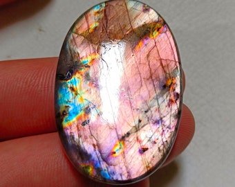 Top-Qualität ~ ~ Größe: - 43x28x5 MM Oval Form Lila Labradorit Cabochon, Schmuck machen Lose Labradorit Edelstein Cabochon !!!