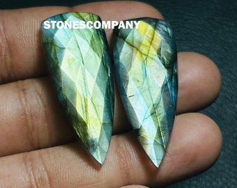 Green Fire back Flat Labradorite Cabochon One Sides Checker Cut Cabochon Gemstone! Dragon Shape Smooth Polished cabochon making For pendant,