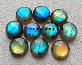 5-30 mm Labradorite Cabochon, Round Shape Labradorite Cabochon, flat back, Cab 5,6,7,8,9,10,11,12,13,14,15,16,17,18,19,20,25,30 mm sizes!!!