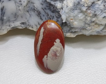 Piedra preciosa suelta de jaspe noreena 100 % natural de excelente calidad, forma ovalada, cabujón, para joyería, 67 ct. Tamaño: 44 x 25 x 7 mm.