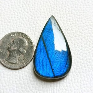 100% Top Quality Labradorite Gemstone, Pear Shape high hand polish Labradorite Cabochon, Size:- 42x23x7 Labradorite for Making Jewelry ..