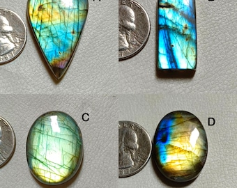 Pierre précieuse de la meilleure qualité, cabochon de labradorite, cabochon de labradorite poli à la main en gros, pierre précieuse de labradorite en vrac !!!
