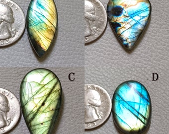 Pietra preziosa AAA multi-labradorite cabochon, pietra preziosa all'ingrosso labradorite lucidata a mano a forma di goccia, gioielli da argentiere per avvolgimento di filo