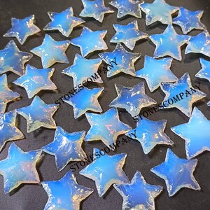 Opalite White Stars Opalite Stars Opalite ,Crystal Use For Making Crafts and Jewelry.Best Size Shape Stars. Top Quality Stars.. image 6