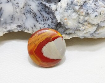 Cabujón de jaspe noreena natural - Tamaño: 33 x 33 x 6 mm - Piedra preciosa suelta de jaspe - Jaspe noreena - Jaspe noreena natural para joyería