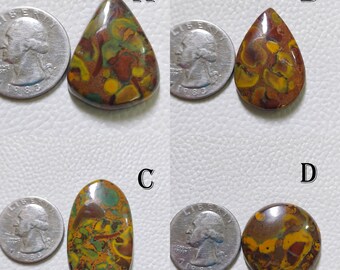Naturlig fruktjaspis ädelsten, blandad form fruktjaspis ädelsten cabochon, lös ädelsten för smyckestillverkning, present till henne