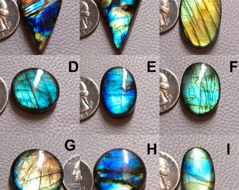 Labradorite blu! Lotto cabochon in Labradorite blu! Crudo ! Vendita ! Senso ! AAA! Qualità ! pietra preziosa! Calcolo ! Cabochon blu labradorite