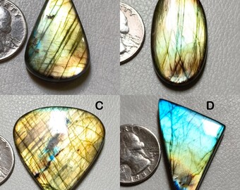 Vente en gros ~~ Cabochon de labradorite poli à la main, pierre précieuse de labradorite en vrac, fabrication de bijoux cabochon de pierre précieuse !!!