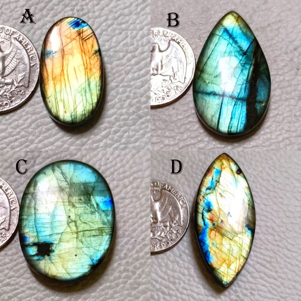 Excellent AAA+ Quality Blue Labradorite Cabochon ! Blue golden Labradorite ! Labradorite Cabochon ! Mix Shape ! Lot ! Jewelry Making Stone