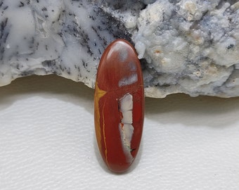 Piedra preciosa suelta de jaspe noreena 100 % natural de alta calidad AAA++, forma ovalada, cabujón, para hacer joyas, 47 ct. Tamaño: 47 x 18 x 6 mm.