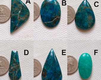 Loose Apatite - Apatite Gemstone - Healing Apatite - Apatite Crystal - Natural Apatite Cabochon - Apatite Stone For Wire wrap Jewelry Making