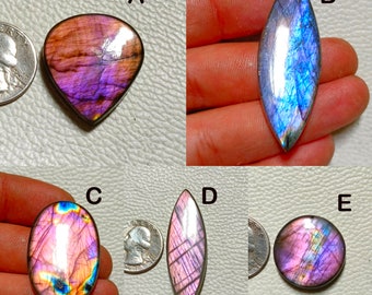 Super Quality purple,Flashy Labradorite Cabochons, Both Side Polish Loose Gemstone, Mix Size & Shape Labradorite, For Making Jewelry !!!