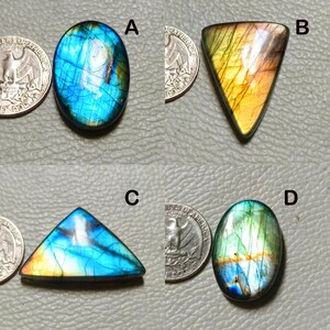 Genuine ~ Multi  Labradorite Cabochon, Wire Wrapped Natural Labradorite, Amazing Multi Blue Labradorite For Jewelry Making !!!