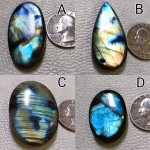 Mind Blowing ~ Multi BLUE Flashy Labradorite Cabochon Mix Shape Mix Size Hand Made Loose Gemstone AAA Quality Labradorite For Jewelry.!!