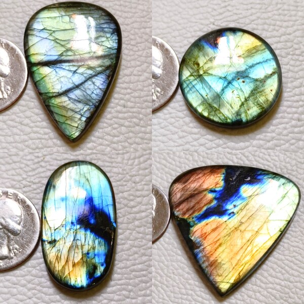 Best Quality Labradorite Gemstone-Attractive Labradorite Cab-Multi Labradorite Madagascar-Blue Golden Shaded Labradorite Necklace Pendant