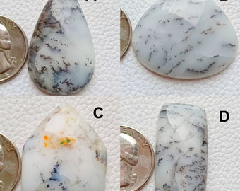 Natural Dendrite Opal Gemstone For Neckless, Designer Dendrite Opal Cabochon Stone Wholesale Gemstone For Jewelry Making Gift For her