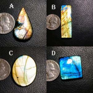 AAA Quality Labradorite Cabochon, Natural Blue Labradorite Loose Gemstone, Healing Crystal, Jewelry Making Designer Cabochons !!!