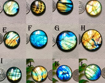 Labradorite appariscente, Labradorite multi, Labradorite naturale, Labradorite appariscente, Pietra preziosa all'ingrosso, Lotto di forma rotonda di pietre preziose cabochon.