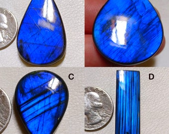 Meilleure qualité ~ Cabochon de labradorite bleue, vente en gros de pierres précieuses de labradorite polies à la main, cabochon de pierres précieuses de labradorite en vrac !!!