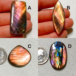 Natural Super Flashy Multi Purple Labradorite Cabochons, Both Side Polish Loose Gemstone, Mix Size & Shape Labradorite Cabochon !!!