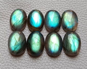 Classic Labradorite Oval Shape Cabochon Loose Gemstone Size- 6x8 Mm. - 20x30 Mm. Glorio green Fire Labradorite For Making All Jewelry.!!!