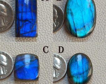 Excellent Blue Labradorite Cabochon, Blue Fire Labradorite Gemstone Fireplay Stone Blue Fire Labradorite Stones