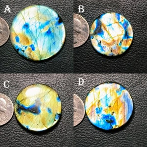 BEAUTIFUL~~Wholesale Lot AAA+ Blue and Green Both Fire Labradorite Cabochon Loose Gemstone For Jewelry Making Gemstone Round Shape..