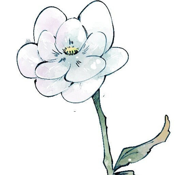 HOLOGRAPHIC Sticker - Elpis flower