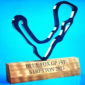 Custom Racing Trophy Design for Motorsport Events Karting MotoGP Sim Racing Corporate Events