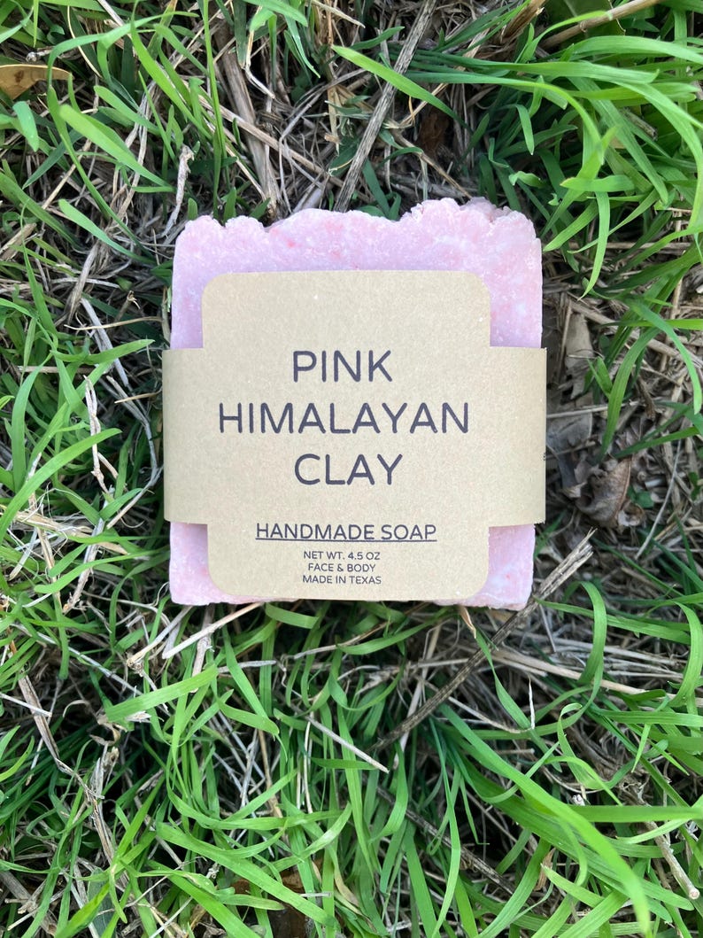 Pink Himalayan Salt & Kaolin Clay Soap - Unscented Vegan Spa Bar ...