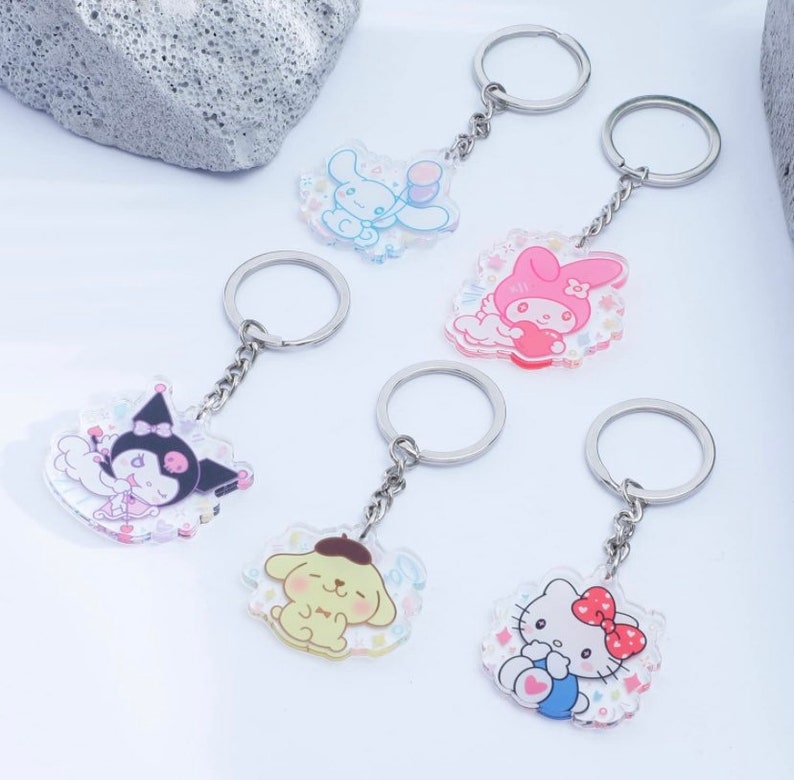 Sanrio Keychains Hello Kitty My Melody Cinnamoroll - Etsy