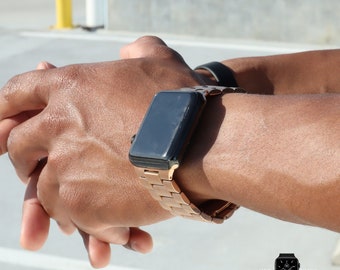 Rose Gold Edelstahl Schleifenband für Apple Uhr | Einbänder
