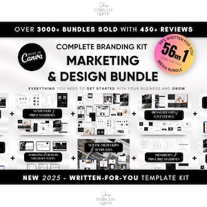 2025 Business Marketing & Branding Template Package | DIY Branding Kit | Social Media Branding Bundle | Business Marketing Tool kit
