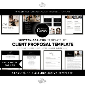 Proposal Social Media Manager | client proposal Template | Business Proposal | Client Welcome | Marketing Proposal | Freelance Template