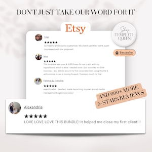 50-in-1 Social Media Manager Canva Template Bundle - Digital Download image 2
