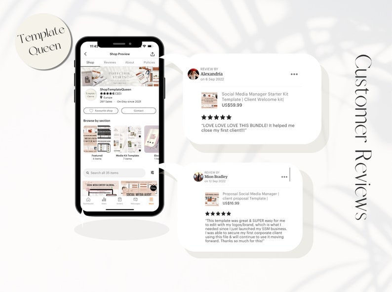 Social Media Manager Starter Kit Template Client Etsy UK