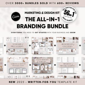 Canva Business Branding Template Kit: Logo, Social Media, Marketing (Digital Download)