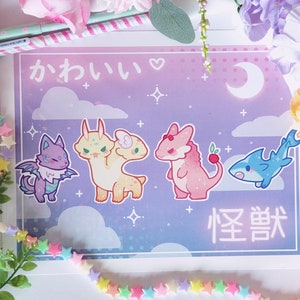 Magisches Kaiju Holo 8.5" x 11" Poster